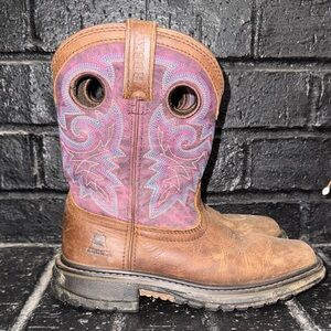 Rocky Kids Western Boots - Brown and Purple